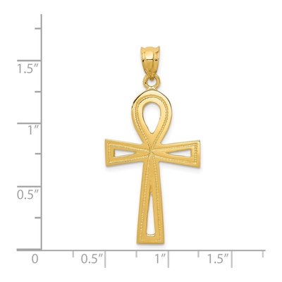 14K Yellow Gold Ankh Cross Pendant – view 4