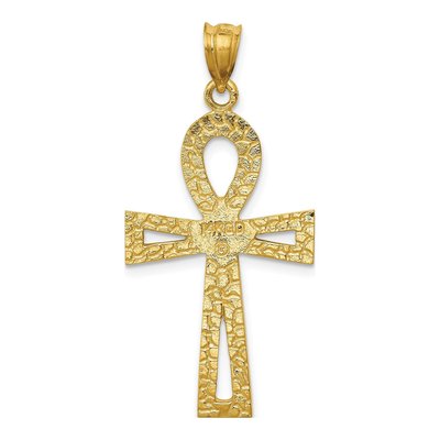 14K Yellow Gold Ankh Cross Pendant – view 5