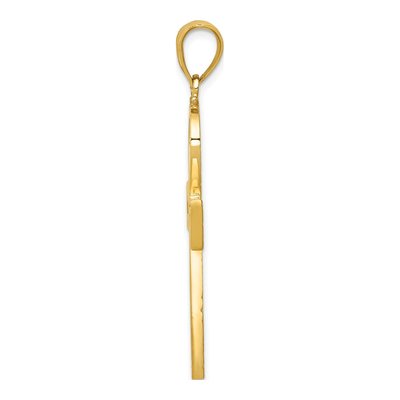 14K Yellow Gold Large Ankh Cross Pendant – view 3