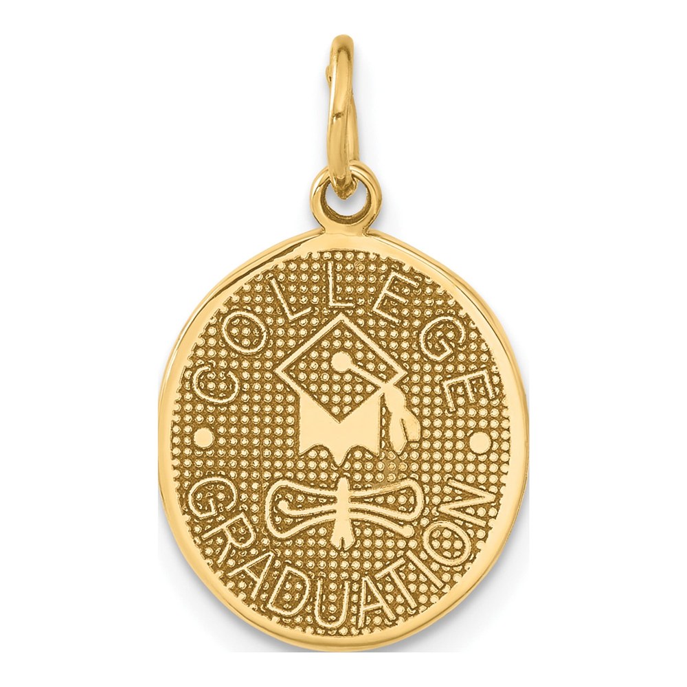 14K Yellow Gold Graduation Cap Pendant