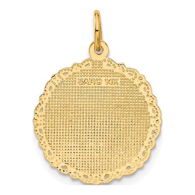 14K Yellow Gold Registered Nurse Disc Charm – view 4