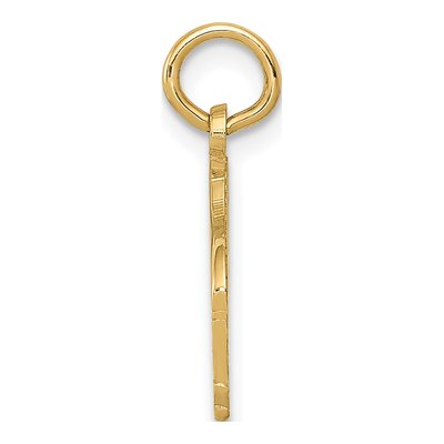 14K Yellow Gold Baby Grand Piano Charm – view 3