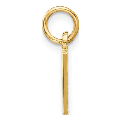14K Yellow Gold God Bless America Flag Charm – view 3