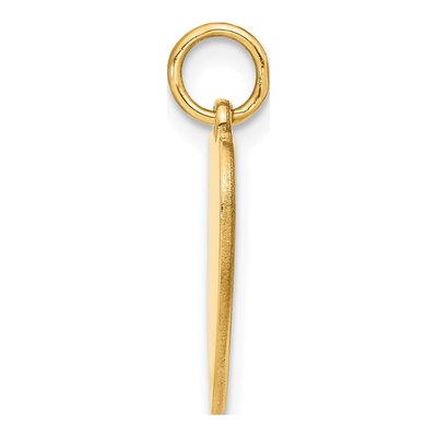 14K Yellow Gold Flag Heart Pendant – view 3