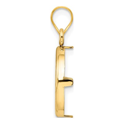 14K Yellow Gold Coin Bezel for 20oz Coin Bezel – view 3