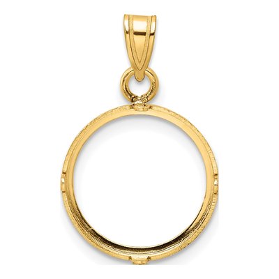 14K Yellow Gold Coin Bezel for 20oz Coin Bezel – view 4