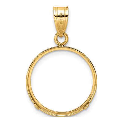 14K Yellow Gold Coin Bezel Coin Bezel – view 4