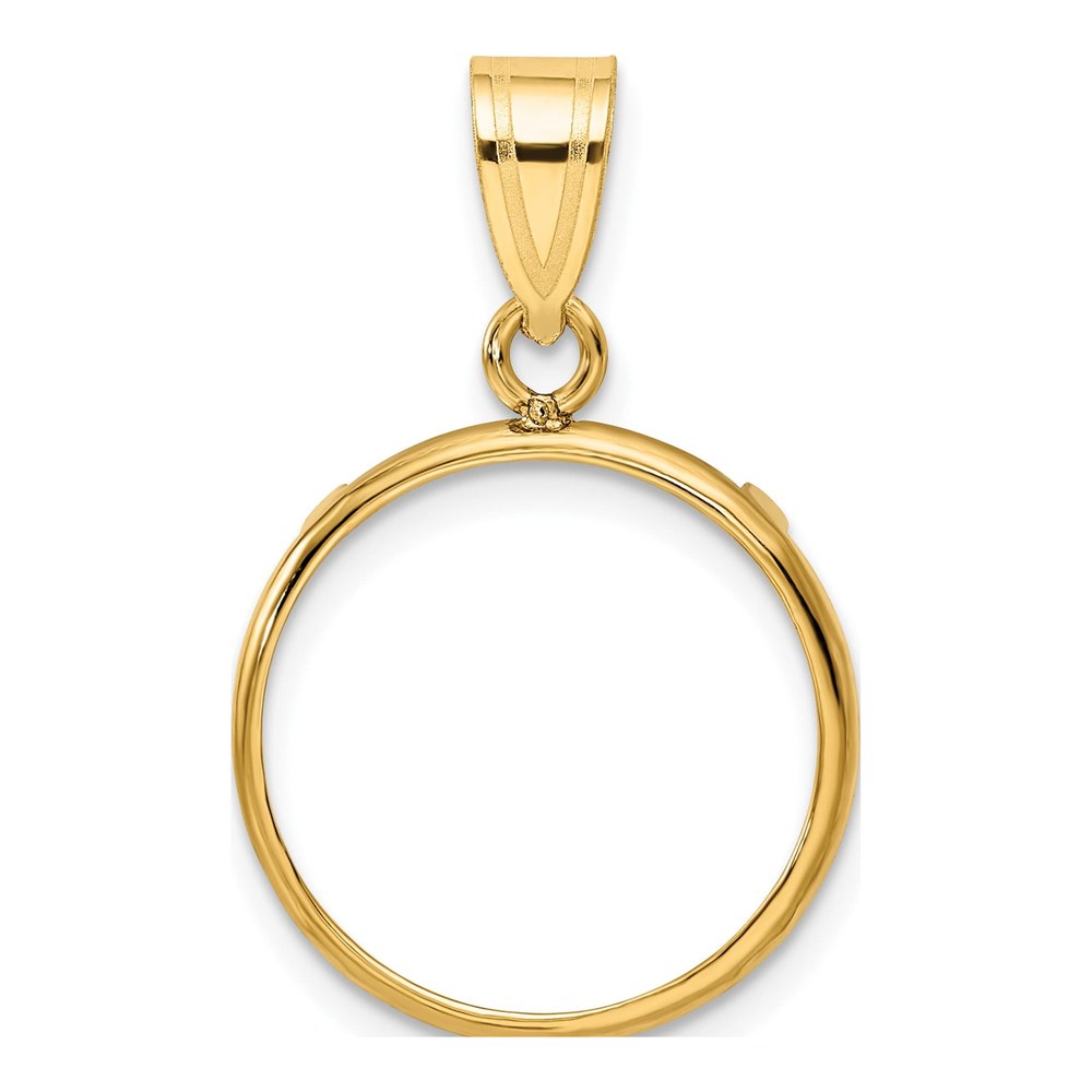 14K Yellow Gold Coin Bezel Coin Bezel