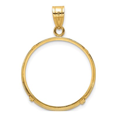 14K Yellow Gold Coin Bezel Coin Bezel – view 4