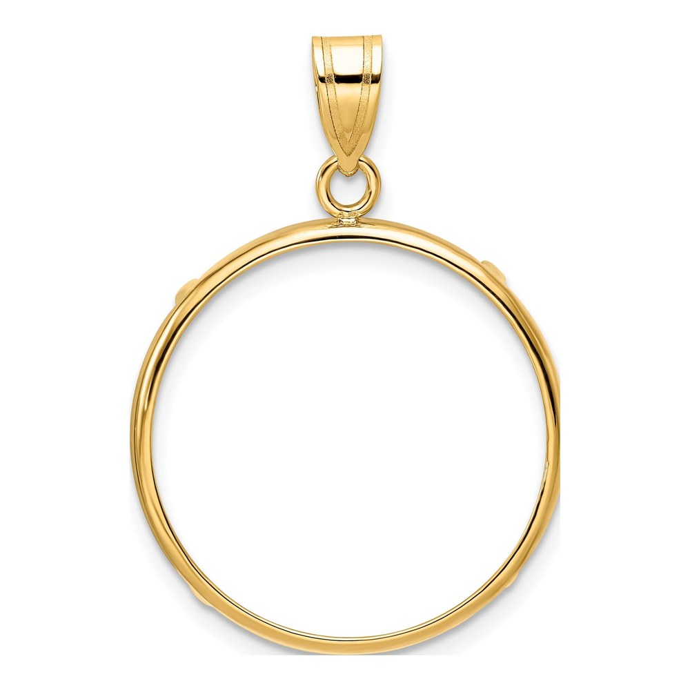 14K Yellow Gold Coin Bezel Coin Bezel