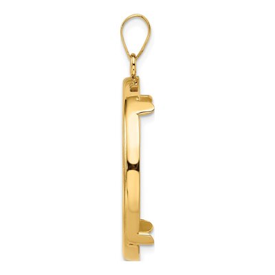 14K Yellow Gold Coin Bezel Coin Bezel – view 3