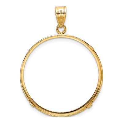 14K Yellow Gold Coin Bezel Coin Bezel – view 4