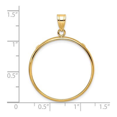 14K Yellow Gold Coin Bezel Coin Bezel – view 5