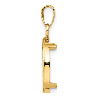 14K Yellow Gold Coin Bezel for 20oz Pendant – view 3