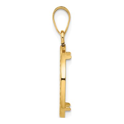 14K Yellow Gold Coin Bezel for 10oz Panda Pendant – view 3