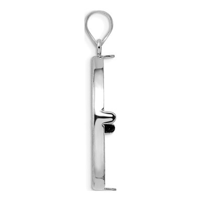 14K White Gold Coin Bezel for 2oz Eagle Pendant – view 2