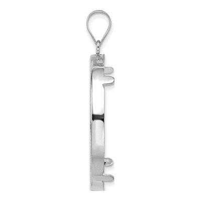 14K White Gold Coin Bezel for 1oz Pendant – view 3