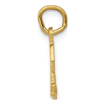 14K Yellow Gold Tiger Pendant – view 3