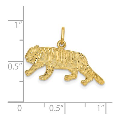 14K Yellow Gold Tiger Pendant – view 5