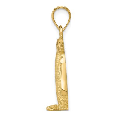 14K Yellow Gold Penguin Pendant – view 3