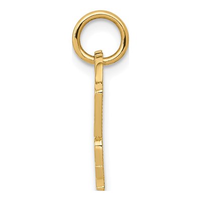14K Yellow Gold Racing Flags Speed Freak Charm – view 3