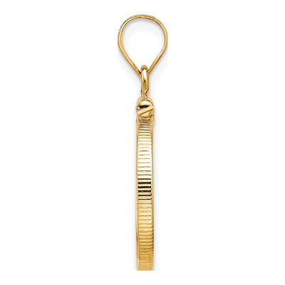 14K Yellow Gold Screw Top Coin Bezel Coin Bezel – view 3