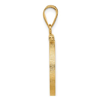 14K Yellow Gold Screw Top Coin Bezel Coin Bezel – view 2