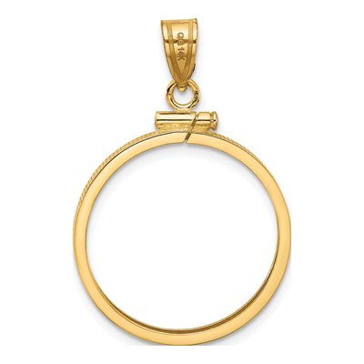 14K Yellow Gold Coin Bezel Coin Bezel – view 4