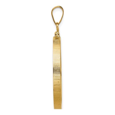14K Yellow Gold Screw Top Coin Bezel Coin Bezel – view 3