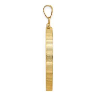 14K Yellow Gold Screw Top Coin Bezel Coin Bezel – view 3