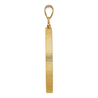 14K Yellow Gold Screw Top Coin Bezel Coin Bezel – view 3