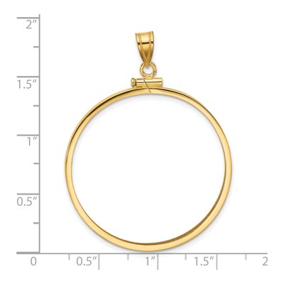 14K Yellow Gold Screw Top Coin Bezel Coin Bezel – view 5