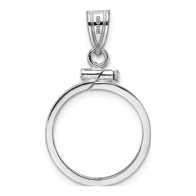 14K White Gold Coin Bezel Coin Bezel – view 4