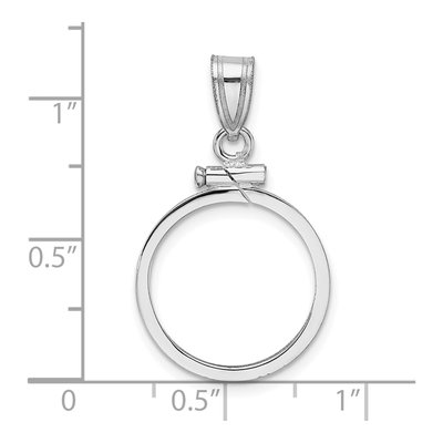 14K White Gold Coin Bezel Coin Bezel – view 5