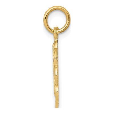 14K Yellow Gold I LOVE CATS Charm – view 3