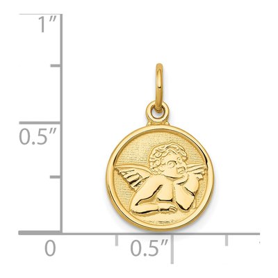 14K Yellow Gold Angel Pendant – view 5