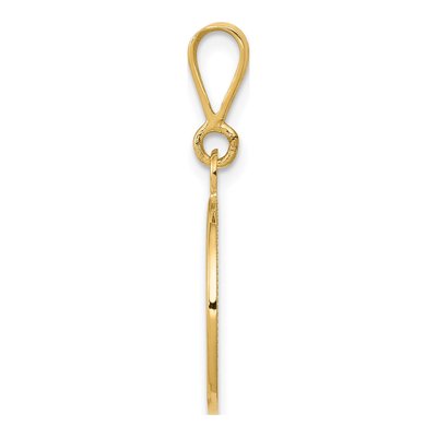 14K Yellow Gold Raphael Angel Round Pendant – view 3