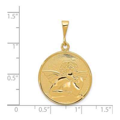 14K Yellow Gold Angel Pendant – view 5