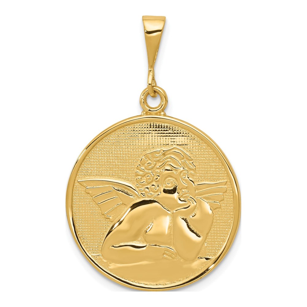 14K Yellow Gold Angel Pendant