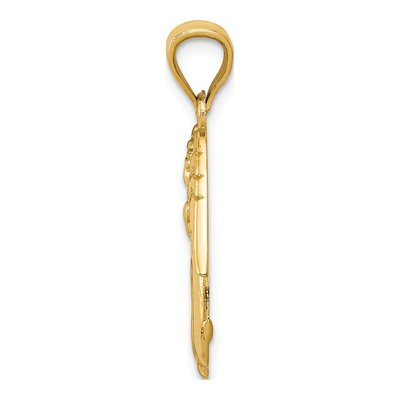 14K Yellow Gold Angel Pendant – view 3