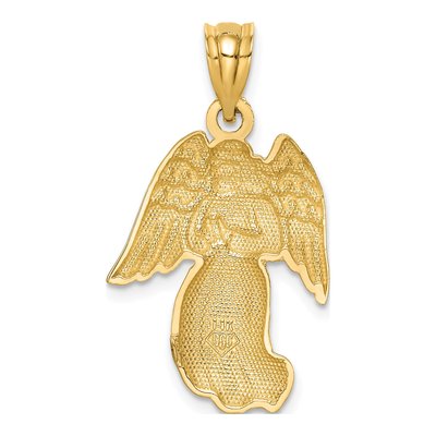 14K Yellow Gold Angel Pendant – view 5