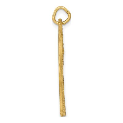 14K Yellow Gold Diamond-Cut Giraffe Pendant – view 3