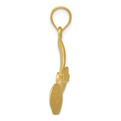 14K Yellow Gold Propeller Pendant – view 3