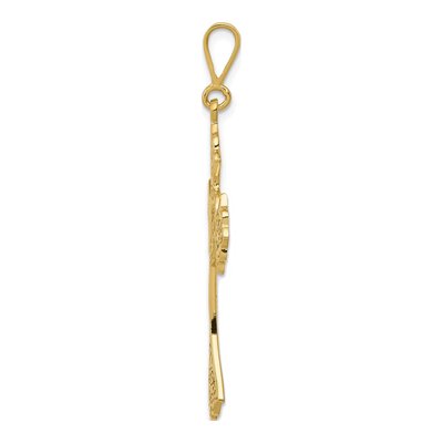 14K Yellow Gold Celtic Cross Pendant – view 3