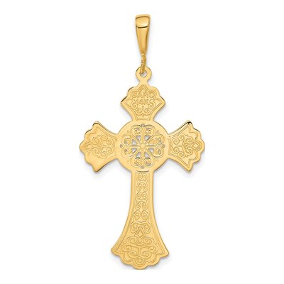 14K Yellow Gold Celtic Cross Pendant – view 4