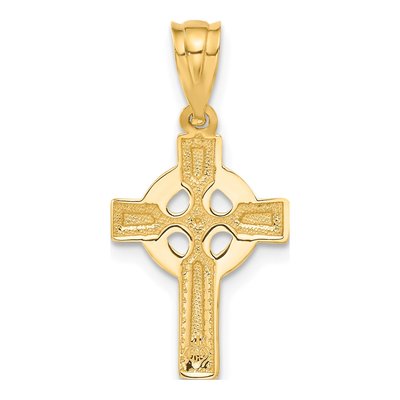 14K Yellow Gold Celtic Cross Pendant – view 4