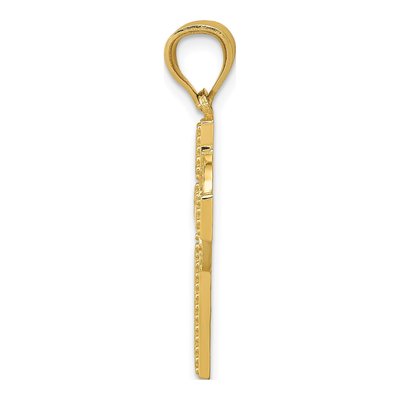 14K Yellow Gold Celtic Cross Pendant – view 3