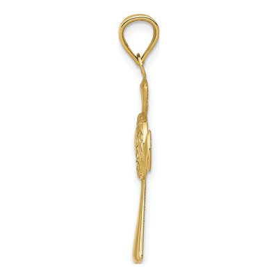 14K Yellow Gold Celtic Cross Pendant – view 3