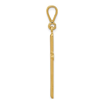 14K Yellow Gold Cross Pendant – view 3