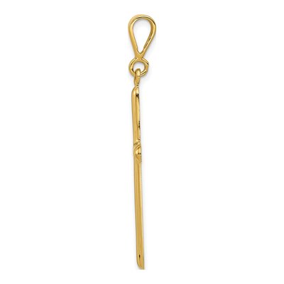 14K Yellow Gold Cross Pendant – view 3